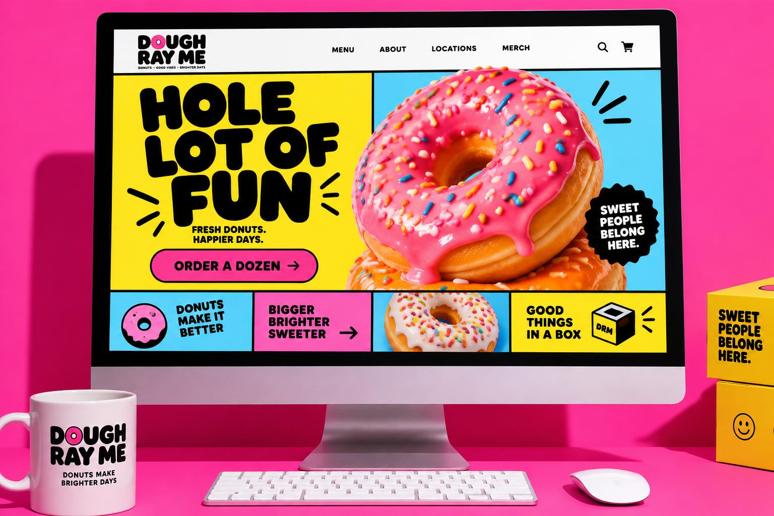 DOUGH RAY ME website concept